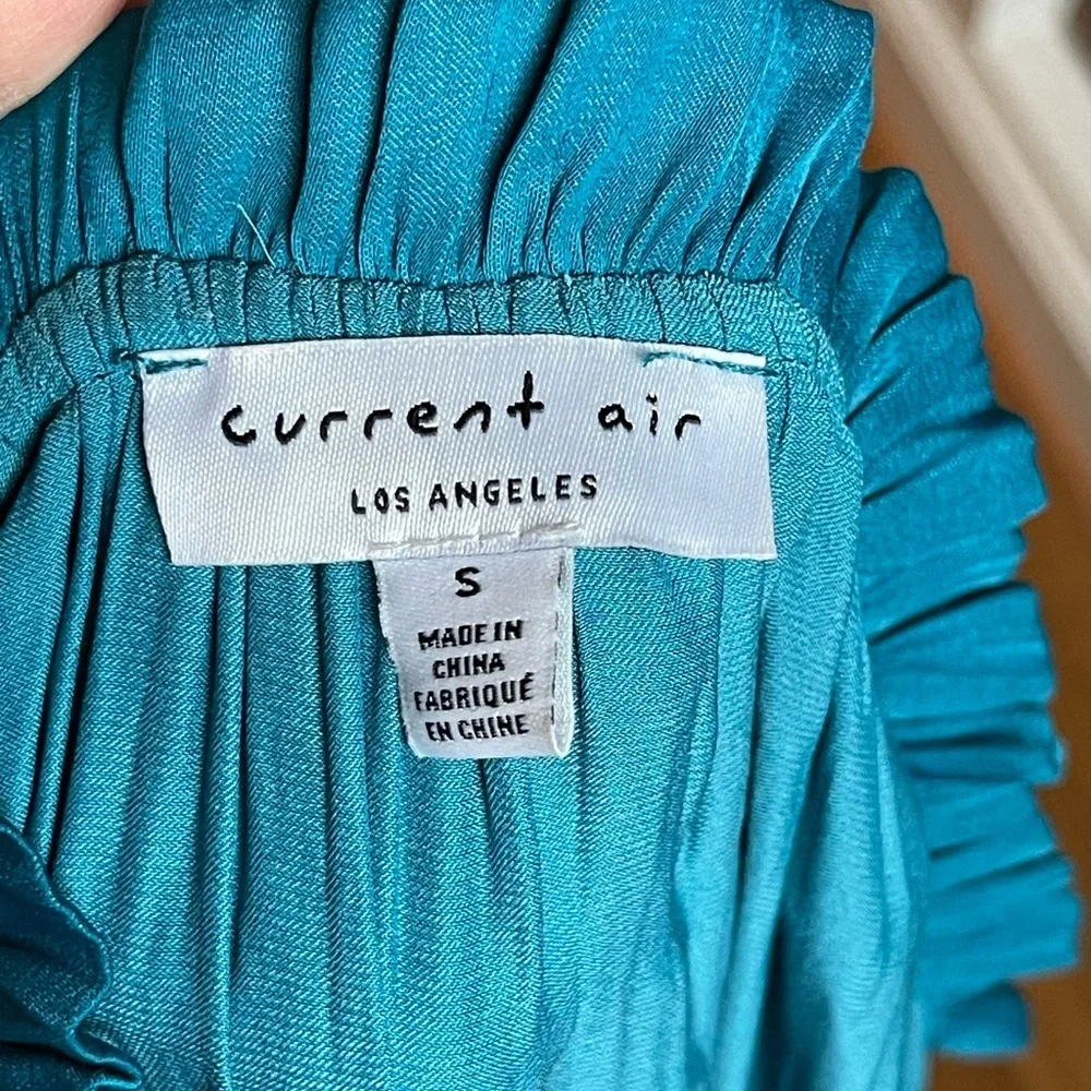 Current Air Cara Sleeveless Pleated Mini Dress Turquoise Size S - Picture 10 of 16